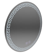 Oglinda LED Rotunda, 80cm, Orhina Touch, Sistem Dezaburire, Dimabila, E40S/80X80