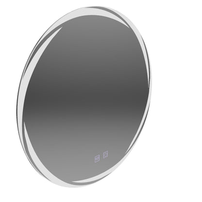 Oglinda LED Rotunda, 70cm, Zaffiro Touch, Sistem Dezaburire, Dimabila