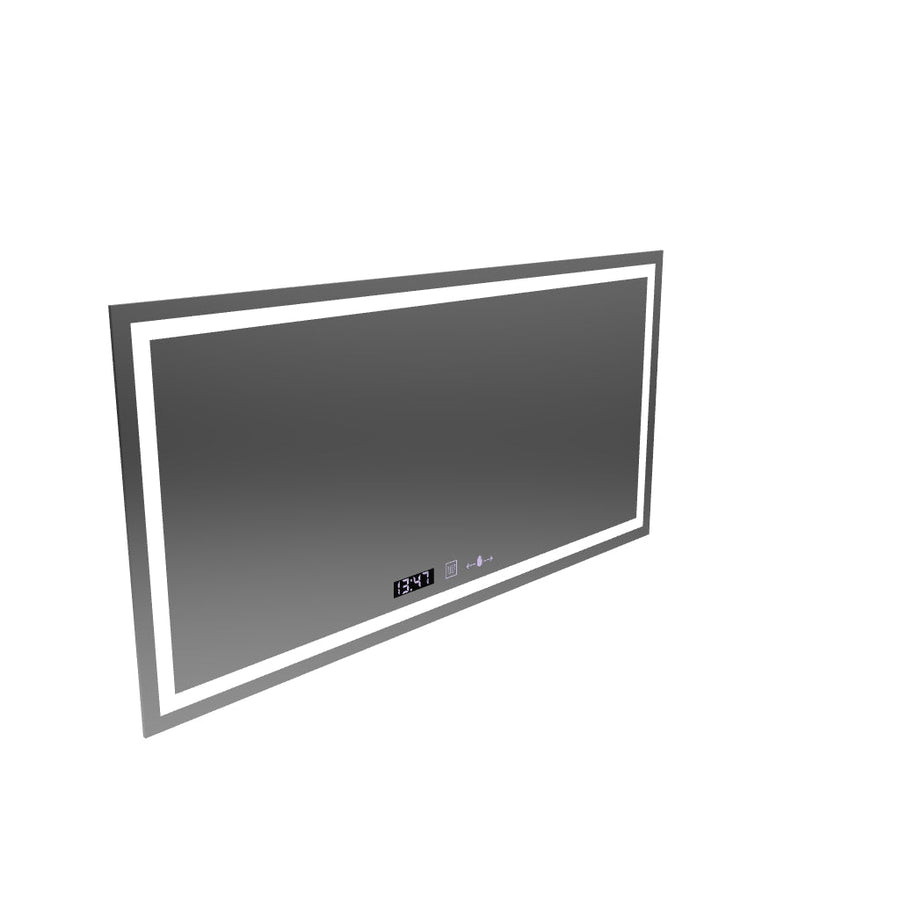 Oglinda LED Rectangulara, 120x60cm, Verite MotionGlow Marcello, Sistem Dezaburire, Ceas & Termometru, Dimabila