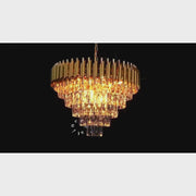 Candelabru Cristal VERSAILLES Magno 8x E14, Diametru 60cm, Auriu, Inaltime Reglabila