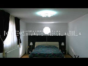 Lustra LED cu telecomanda BLOSSOM 95W, 5 Petale, lumina Rece/Calda/Neutra 3000K/4000K/6000K, Dimabila, Alb, Metal si Acril