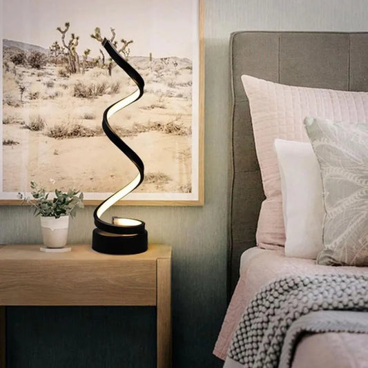 Veioza LED Afet 38W, Silicon si Metal, Negru Veioze & Lampadare Default Title Alessandro Design