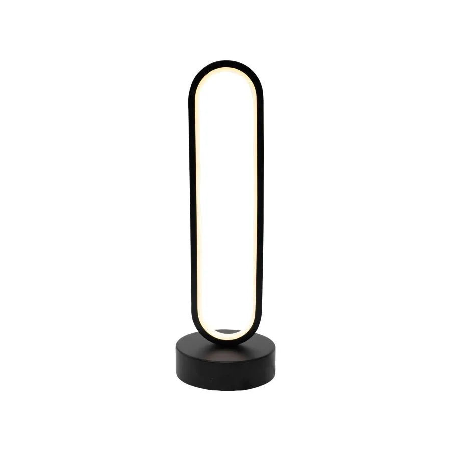 Veioza LED Creatoris, 30W, Lumina Rece/Calda/Neutra, Metal si Acril, Negru Veioze & Lampadare Default Title Alessandro Design