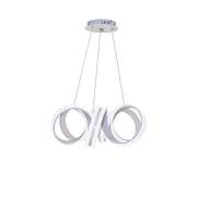 Lustra LED suspendata cu telecomanda INFINITY TWIST 180W, Ondulata, lumina Rece/Calda/Neutra, Dimabila, Alb, Inaltime Reglabila Lustre Moderne Default Title Alessandro Design