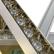 Lustra LED cu telecomanda MAKOTO 144W, 6 Elemente, Liniara, lumina Rece/Calda/Neutra, Dimabila, Alb Auriu Lustre LED cu Telecomanda Default Title Alessandro Design