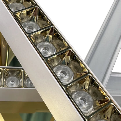 Lustra LED cu telecomanda MAKOTO 144W, 6 Elemente, Liniara, lumina Rece/Calda/Neutra, Dimabila, Alb Auriu Lustre LED cu Telecomanda Default Title Alessandro Design